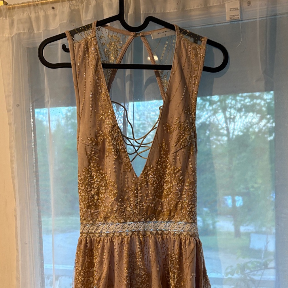 Elegant Rose Gold Dress